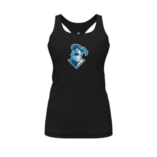 [FT0TRBBK-FYS-LOGO2] Decker Racerback Tank Top (Female Youth S, Black, Logo 2)
