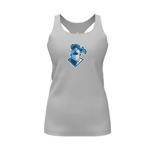 [FT0TRBGY-FYS-LOGO2] Decker Racerback Tank Top (Female Youth S, Gray, Logo 2)