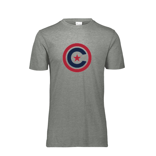 [FTSCUBGY-AS-LOGO1] Decker Men's Tri-Blend T-Shirt - Short Sleeve (Adult S, Gray, Logo 1)