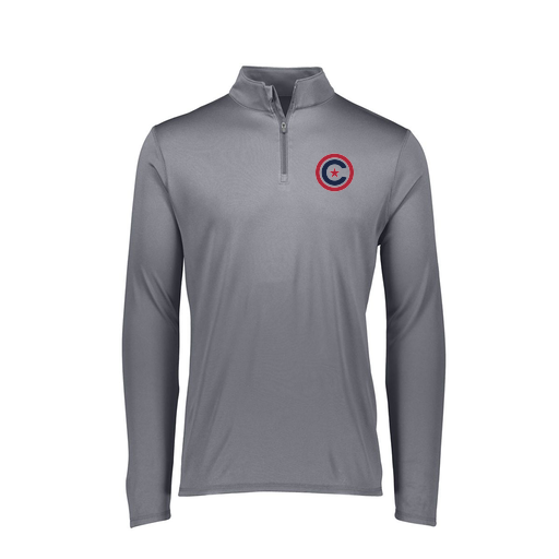 [2785.059.S-LOGO1] Men's Flex-lite 1/4 Zip Shirt (Adult S, Gray, Logo 1)