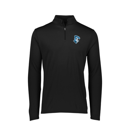 [2787.080.XS-LOGO2] Ladies Dri Fit 1/4 Zip Shirt (Female Adult XS, Black, Logo 2)