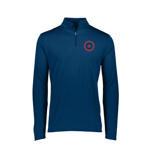 [FTLQFLNV-FAXS-LOGO1] Decker Women's Flex-Lite 1/4 Zip Shirt (Female Adult XS, Navy, Logo 1)