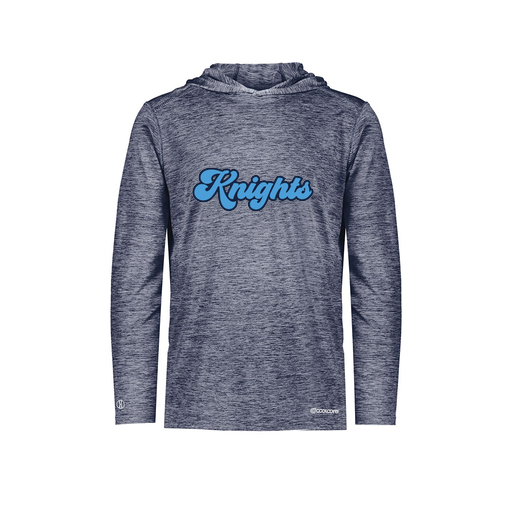 [FOLHCGNV-AS-LOGO3] Decker Men's Charge Hoodie (Adult S, Navy, Logo 3)