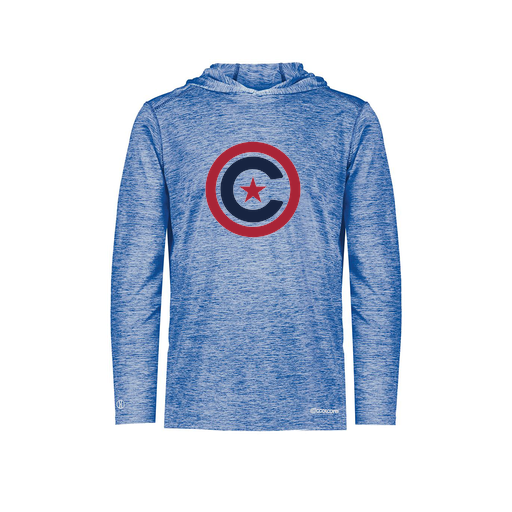 [FOLHCGRY-AS-LOGO1] Decker Men's Charge Hoodie (Adult S, Royal, Logo 1)