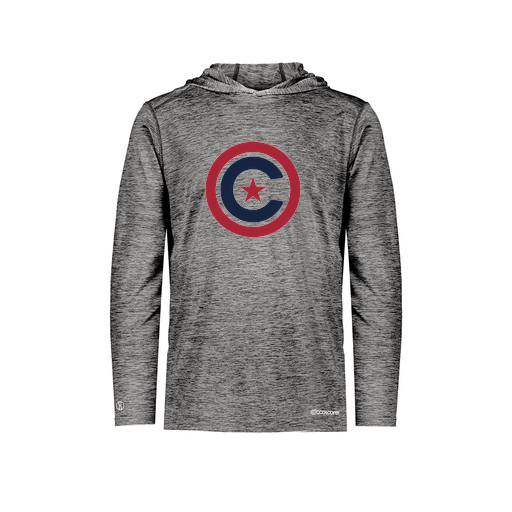 [FOLHCGBK-YS-LOGO1] Decker Youth Charge Hoodie (Youth S, Black, Logo 1)