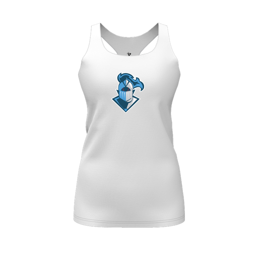 [FT0TRBWH-FYS-LOGO2] Decker Racerback Tank Top (Female Youth S, White, Logo 2)