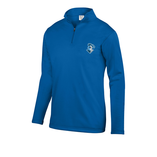 [FOLQFFRY-YS-LOGO2] Decker Youth FlexFleece 1/4 Zip (Youth S, Royal, Logo 2)